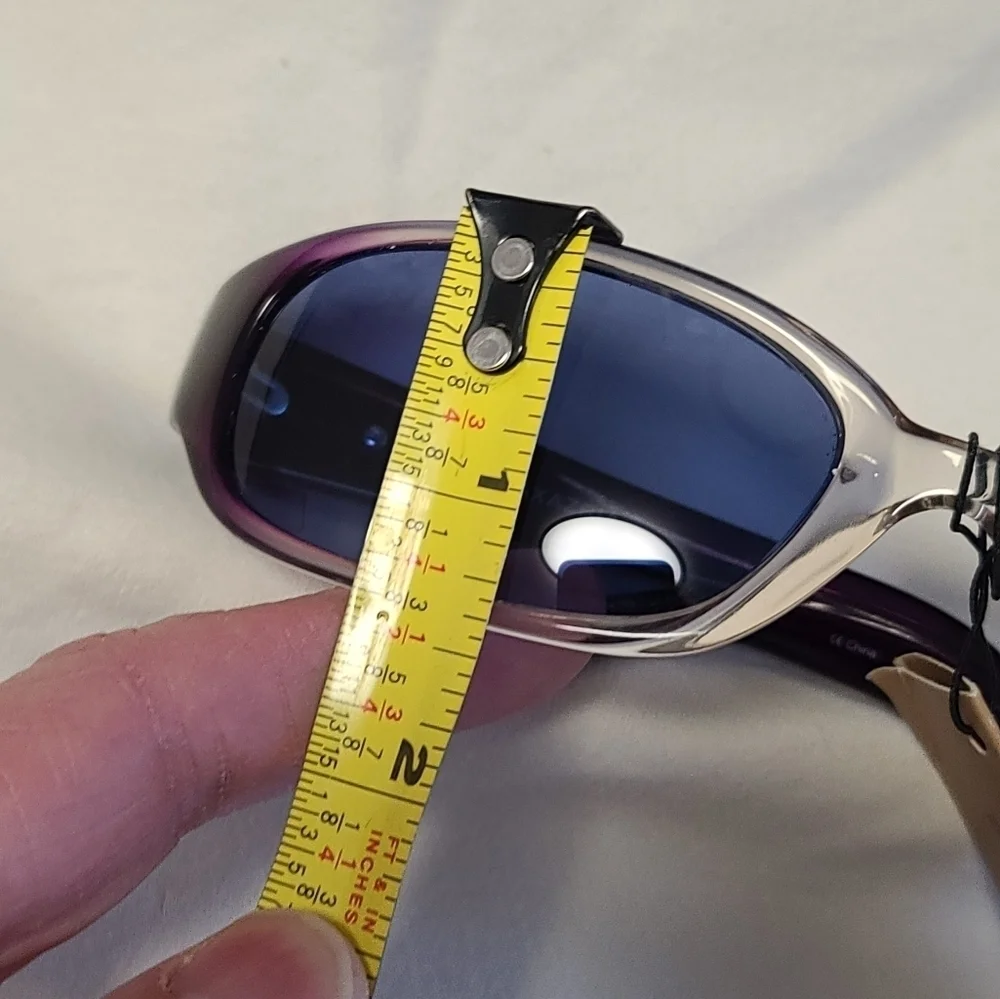 BCBGMaxazria purple and clear sunglasses